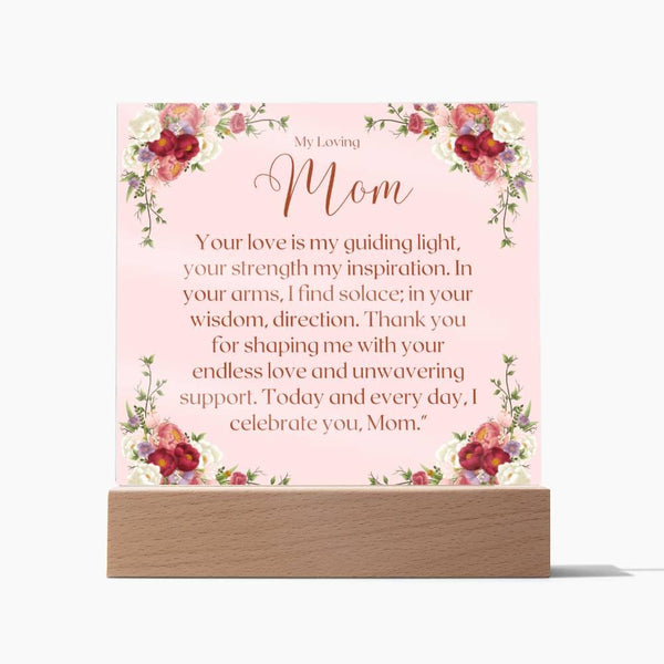 Gifts for Mom: Acrylic Square Plaque - Whatever You Like Shop, LLC