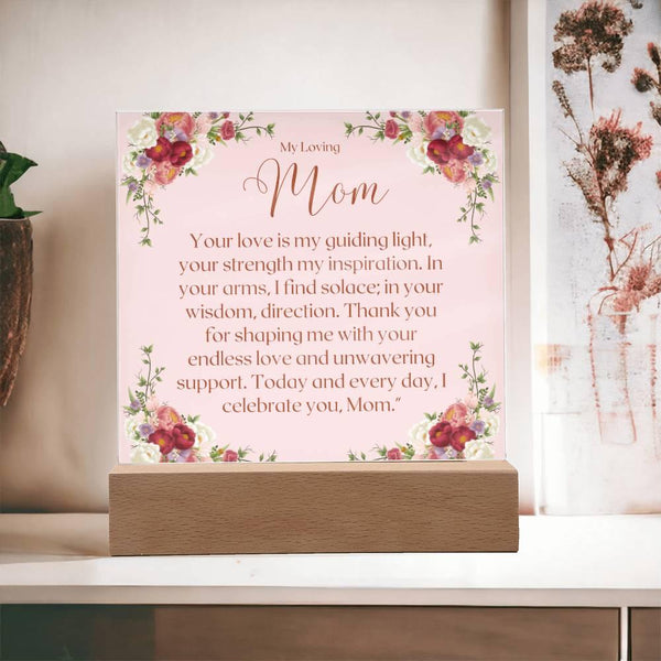 Gifts for Mom: Acrylic Square Plaque - Whatever You Like Shop, LLC