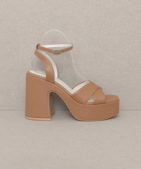 Oasis Society Norah - Chunky Platform Heel Fast Shipping from the USA - Whatever You Like Shop, LLC