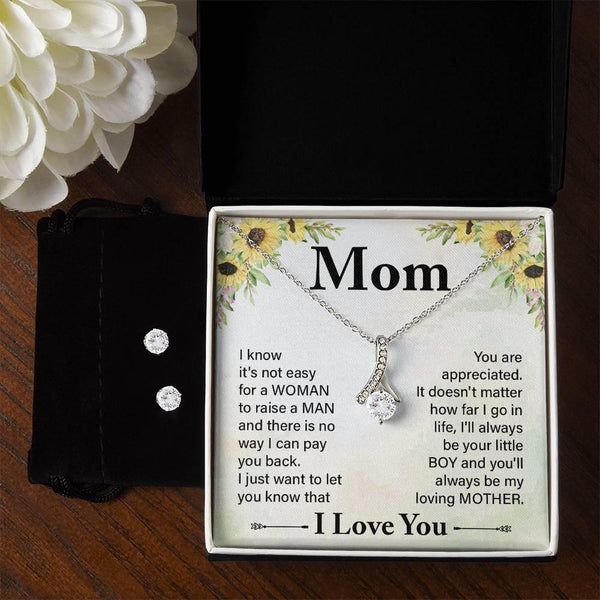 Shop Alluring Beauty White Gold Necklace for Mom - Whatever You Like Shop, LLC