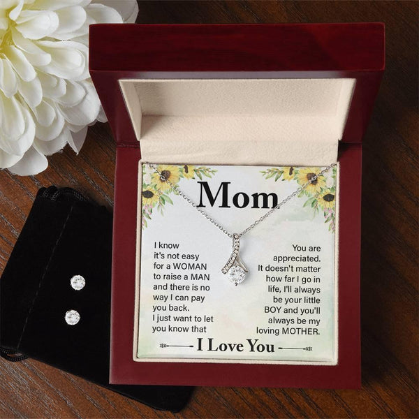 Shop Alluring Beauty White Gold Necklace for Mom - Whatever You Like Shop, LLC